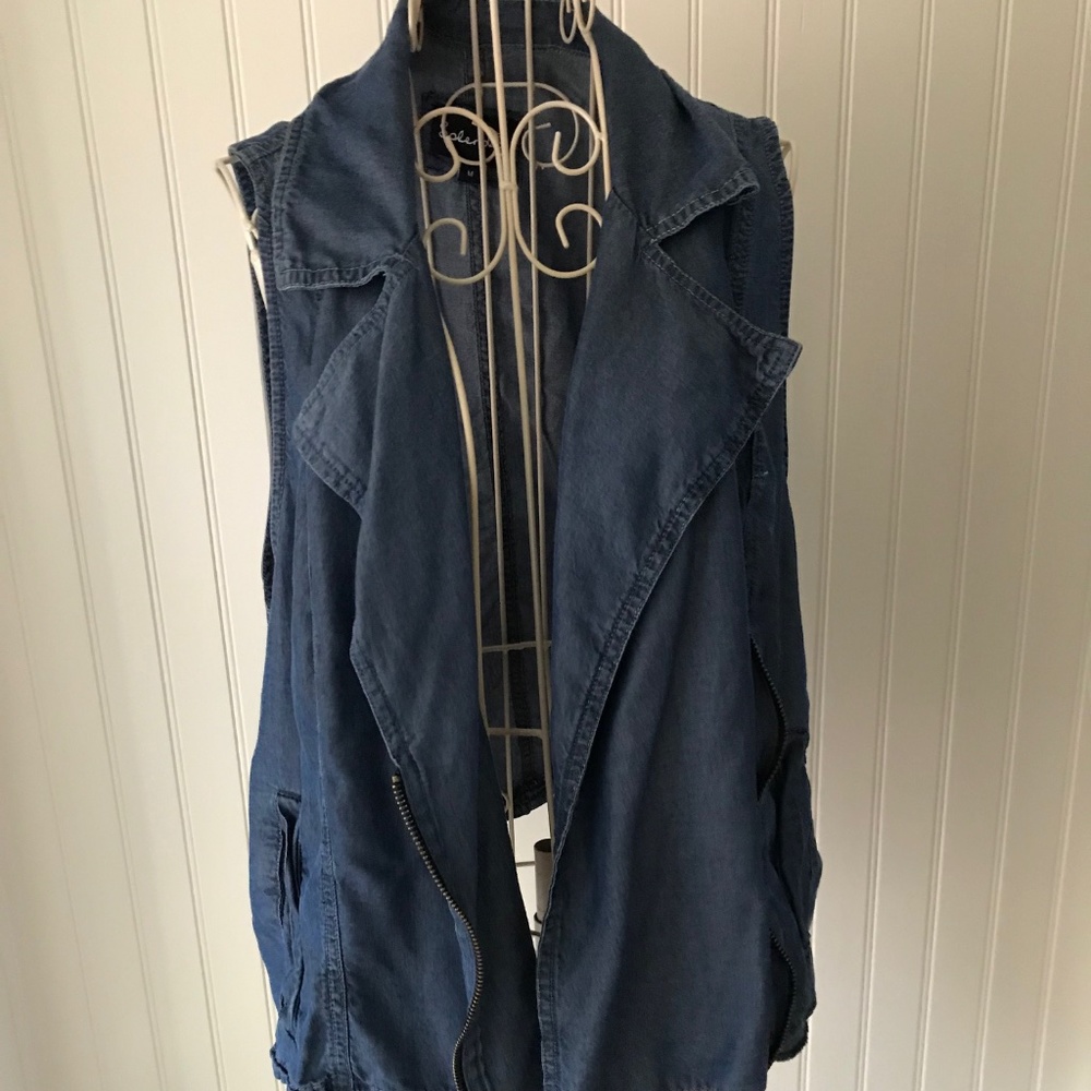 Splendid tencel denim vest M